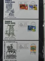 Spanien Sammlung FDCs in 7 Alben auf selbstgestalteten Seiten #MA104