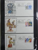 Spanien Sammlung FDCs in 7 Alben auf selbstgestalteten Seiten #MA104