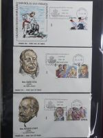 Spanien Sammlung FDCs in 7 Alben auf selbstgestalteten Seiten #MA104