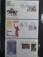 Spanien Sammlung FDCs in 7 Alben auf selbstgestalteten Seiten #MA104