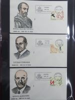 Spanien Sammlung FDCs in 7 Alben auf selbstgestalteten Seiten #MA104