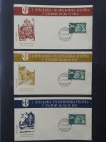 Jugoslawien Sammlung FDCs mit Besseren auf selbstgestalteten Seiten #MA105