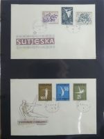 Jugoslawien Sammlung FDCs mit Besseren auf selbstgestalteten Seiten #MA105