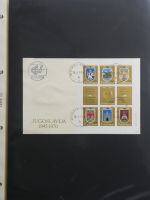 Jugoslawien Sammlung FDCs mit Besseren auf selbstgestalteten Seiten #MA105