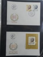 Jugoslawien Sammlung FDCs mit Besseren auf selbstgestalteten Seiten #MA105