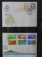 Azoren, Madeira Sammlung FDCs auf selbstgestalteten Seiten #MA107