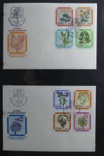 Azoren, Madeira Sammlung FDCs auf selbstgestalteten Seiten #MA107