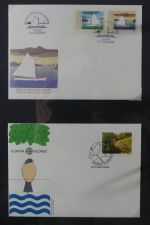 Azoren, Madeira Sammlung FDCs auf selbstgestalteten Seiten #MA107