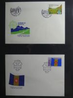 Azoren, Madeira Sammlung FDCs auf selbstgestalteten Seiten #MA107