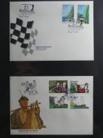 Azoren, Madeira Sammlung FDCs auf selbstgestalteten Seiten #MA107