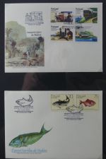 Azoren, Madeira Sammlung FDCs auf selbstgestalteten Seiten #MA107