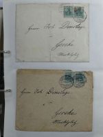 Alle Welt Sammlung Briefe und Postkarten auf selbstgestalteten Seiten #MA124