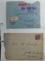 Alle Welt Sammlung Briefe und Postkarten auf selbstgestalteten Seiten #MA124