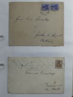 Alle Welt Sammlung Briefe und Postkarten auf selbstgestalteten Seiten #MA124