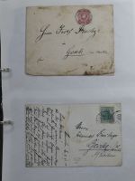 Alle Welt Sammlung Briefe und Postkarten auf selbstgestalteten Seiten #MA124