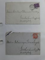 Alle Welt Sammlung Briefe und Postkarten auf selbstgestalteten Seiten #MA124