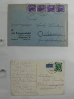 Alle Welt Sammlung Briefe und Postkarten auf selbstgestalteten Seiten #MA124