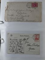 Alle Welt Sammlung Briefe und Postkarten auf selbstgestalteten Seiten #MA124