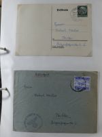 Alle Welt Sammlung Briefe und Postkarten auf selbstgestalteten Seiten #MA124