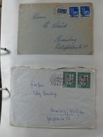 Alle Welt Sammlung Briefe und Postkarten auf selbstgestalteten Seiten #MA124