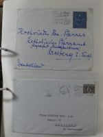 Alle Welt Sammlung Briefe und Postkarten auf selbstgestalteten Seiten #MA124