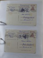 Alle Welt Sammlung Briefe und Postkarten auf selbstgestalteten Seiten #MA124