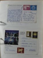 Alle Welt Sammlung Briefe und Postkarten auf selbstgestalteten Seiten #MA124