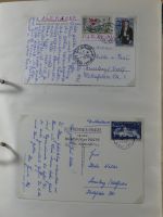 Alle Welt Sammlung Briefe und Postkarten auf selbstgestalteten Seiten #MA124