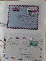 Alle Welt Sammlung Briefe und Postkarten auf selbstgestalteten Seiten #MA124