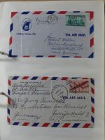 Alle Welt Sammlung Briefe und Postkarten auf selbstgestalteten Seiten #MA124