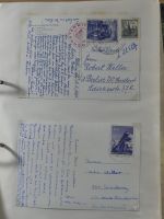 Alle Welt Sammlung Briefe und Postkarten auf selbstgestalteten Seiten #MA124