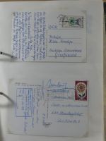 Alle Welt Sammlung Briefe und Postkarten auf selbstgestalteten Seiten #MA124