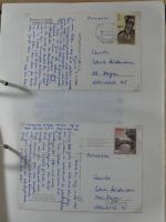 Alle Welt Sammlung Briefe und Postkarten auf selbstgestalteten Seiten #MA124