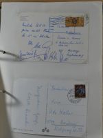 Alle Welt Sammlung Briefe und Postkarten auf selbstgestalteten Seiten #MA124