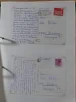 Alle Welt Sammlung Briefe und Postkarten auf selbstgestalteten Seiten #MA124