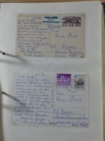 Alle Welt Sammlung Briefe und Postkarten auf selbstgestalteten Seiten #MA124