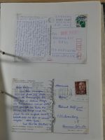 Alle Welt Sammlung Briefe und Postkarten auf selbstgestalteten Seiten #MA124