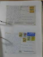 Alle Welt Sammlung Briefe und Postkarten auf selbstgestalteten Seiten #MA124