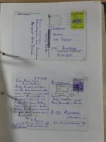 Alle Welt Sammlung Briefe und Postkarten auf selbstgestalteten Seiten #MA124