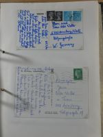 Alle Welt Sammlung Briefe und Postkarten auf selbstgestalteten Seiten #MA124