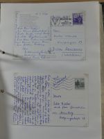 Alle Welt Sammlung Briefe und Postkarten auf selbstgestalteten Seiten #MA124