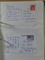 Alle Welt Sammlung Briefe und Postkarten auf selbstgestalteten Seiten #MA124