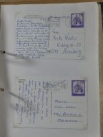 Alle Welt Sammlung Briefe und Postkarten auf selbstgestalteten Seiten #MA124