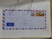 Alle Welt Sammlung Briefe und Postkarten auf selbstgestalteten Seiten #MA124