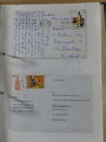Alle Welt Sammlung Briefe und Postkarten auf selbstgestalteten Seiten #MA124