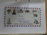 Alle Welt Sammlung Briefe und Postkarten auf selbstgestalteten Seiten #MA124