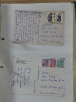 Alle Welt Sammlung Briefe und Postkarten auf selbstgestalteten Seiten #MA124