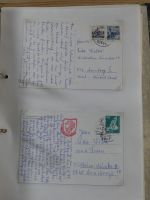 Alle Welt Sammlung Briefe und Postkarten auf selbstgestalteten Seiten #MA124