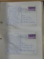 Alle Welt Sammlung Briefe und Postkarten auf selbstgestalteten Seiten #MA124