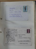 Alle Welt Sammlung Briefe und Postkarten auf selbstgestalteten Seiten #MA124